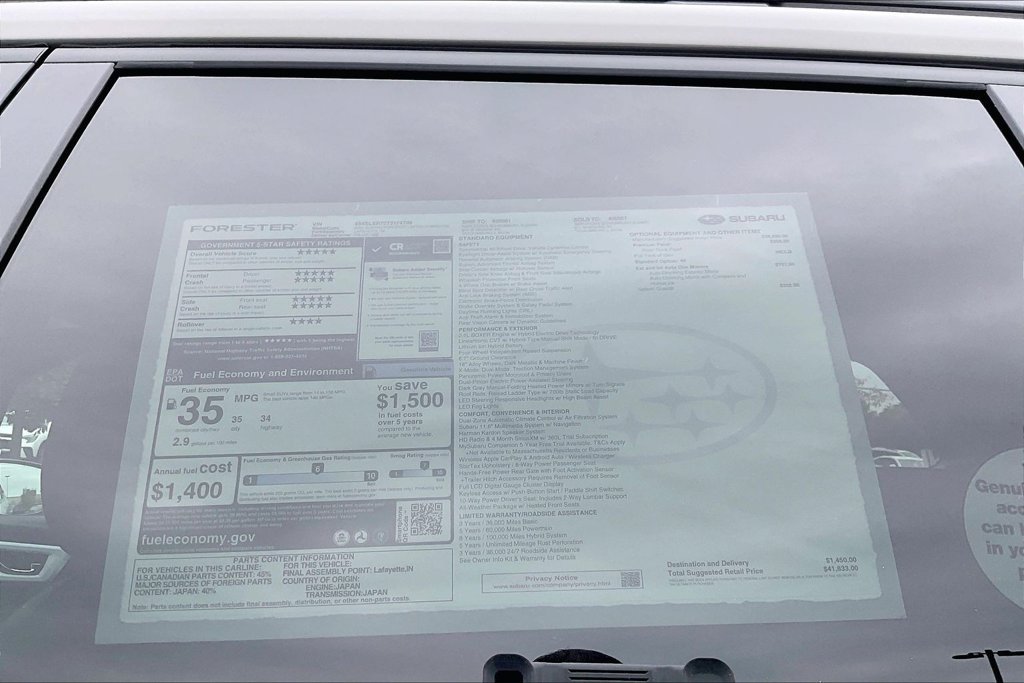 New 2026 Subaru Forester Limited AWD/4WD image 17