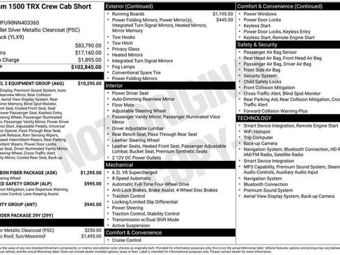 Used 2022 RAM 1500 TRX w/ TRX Level 2 Equipment Group AWD/4WD image 39