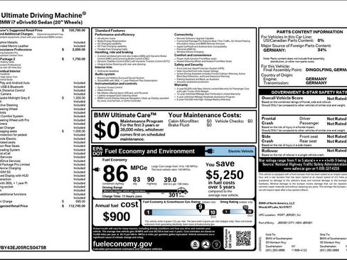Used 2024 BMW i7 eDrive50 image 3