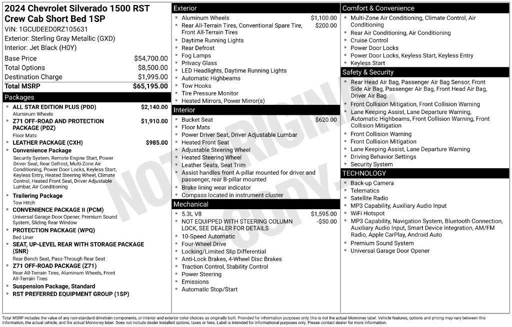 Used 2024 Chevrolet Silverado 1500 RST w/ All Star Edition Plus AWD/4WD image 8