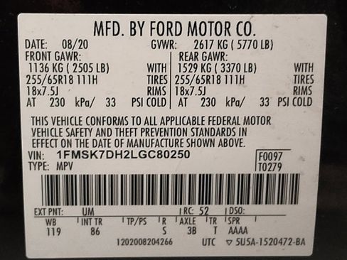 Used 2020 Ford Explorer XLT image 33