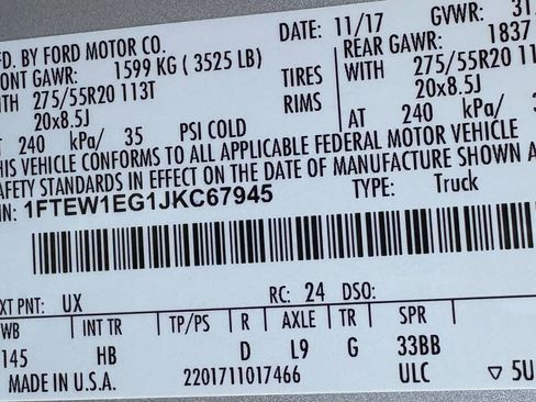 Used 2018 Ford F150 Lariat w/ Equipment Group 502A Luxury image 9