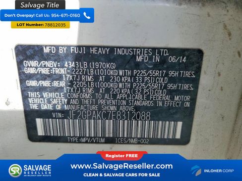 Used 2014 Subaru Crosstrek 2.0i Limited image 17