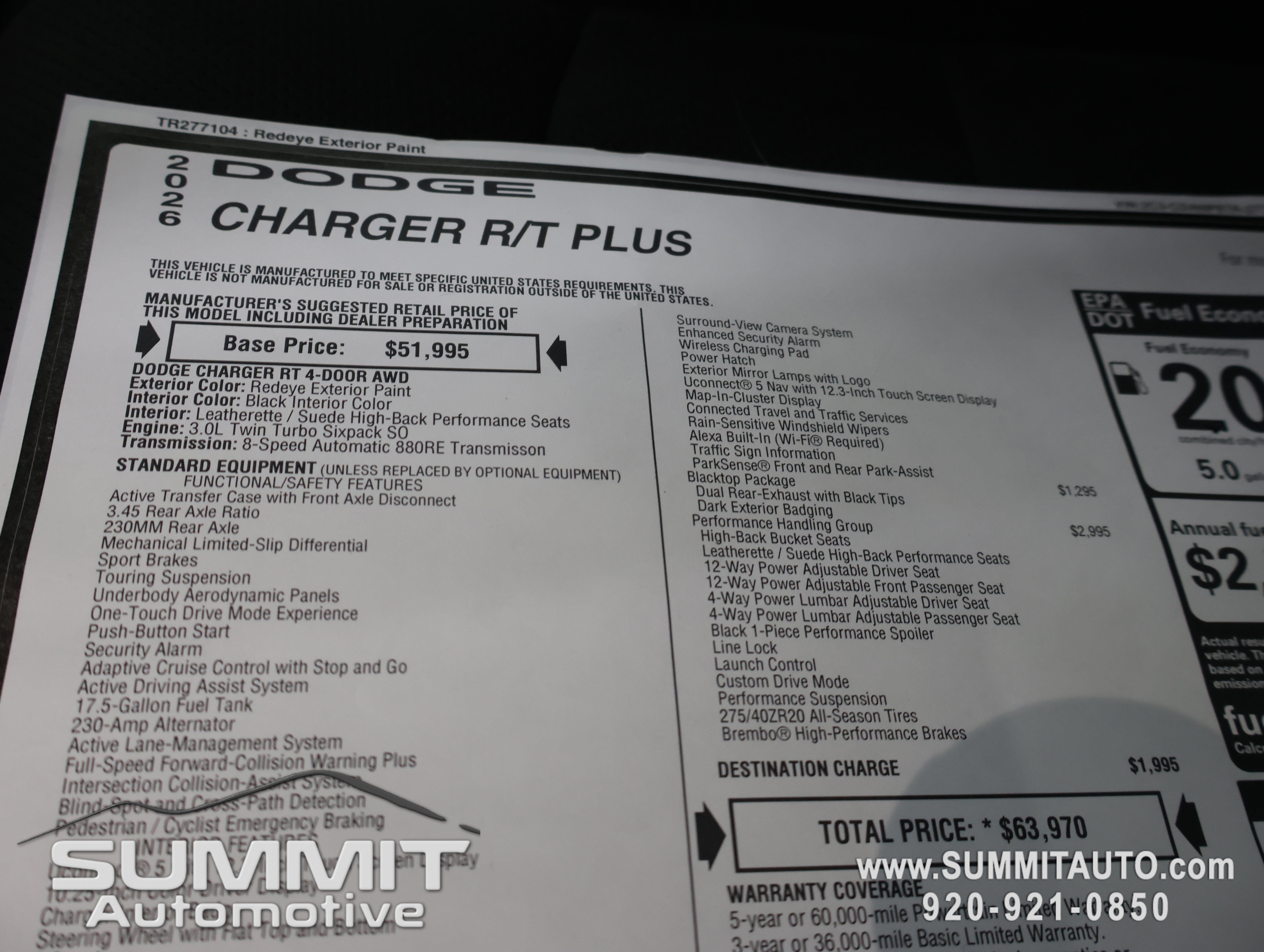 New 2026 Dodge Charger R/T AWD/4WD image 39