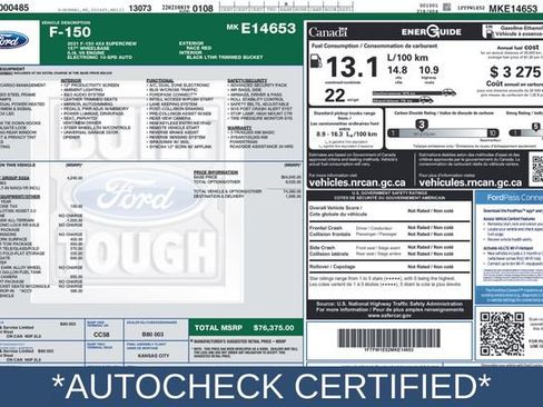 Used 2021 Ford F150 Lariat w/ Equipment Group 502A High AWD/4WD image 2