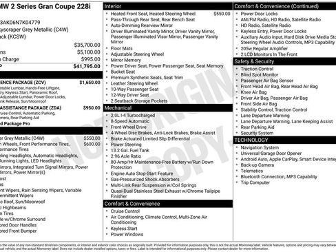 Used 2022 BMW 228i Gran Coupe w/ Convenience Package FWD image 6