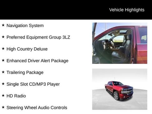 Certified 2018 Chevrolet Silverado 1500 High Country AWD/4WD image 11