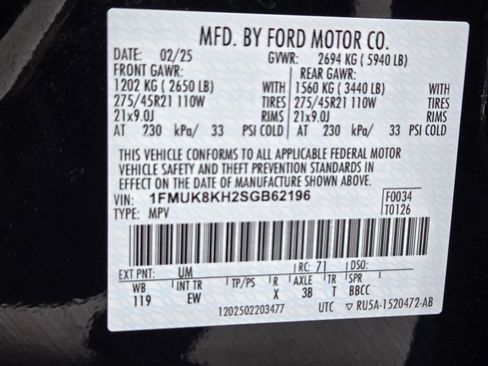 Used 2025 Ford Explorer ST-Line w/ ST-Line Street Pack image 59