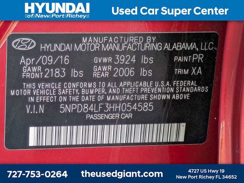 Used 2017 Hyundai Elantra SE w/ SE A/T Tech Package 03 FWD image 34