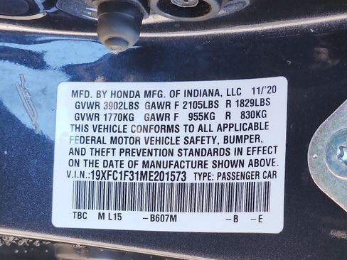 Used 2021 Honda Civic EX image 28