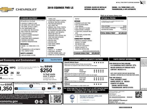 Used 2019 Chevrolet Equinox LS image 2