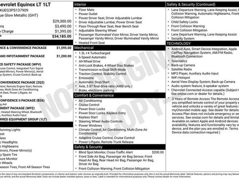 Certified 2023 Chevrolet Equinox LT AWD/4WD image 34