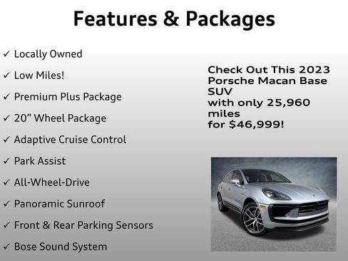 Used 2023 Porsche Macan w/ Premium Package Plus AWD/4WD image 4