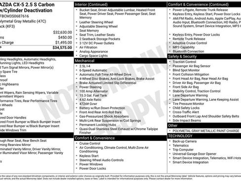 Used 2025 MAZDA CX-5 Carbon Edition AWD/4WD image 39
