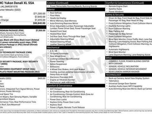 Used 2021 GMC Yukon XL Denali w/ Denali Premium Package RWD image 42