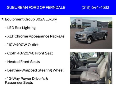 Used 2017 Ford F150 XLT w/ Equipment Group 302A Luxury image 13