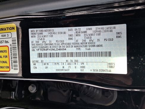 Certified 2022 Ford Ranger XL w/ Equipment Group 101A High image 25