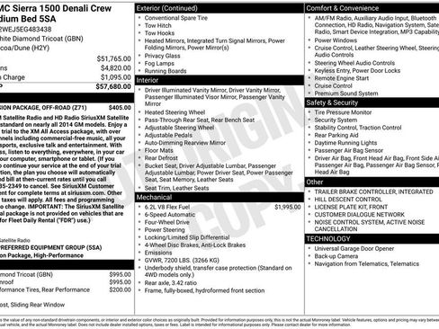 Used 2014 GMC Sierra 1500 Denali w/ Suspension Package, Off-Road AWD/4WD image 5