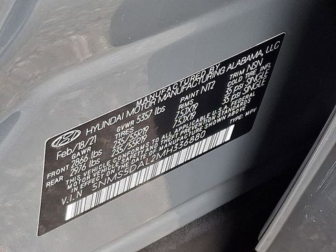 Used 2021 Hyundai Santa Fe Calligraphy w/ Cargo Package image 28