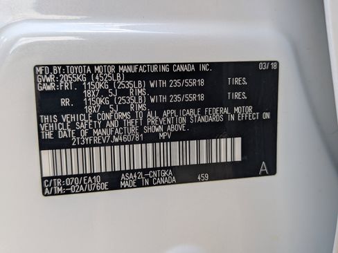 Used 2018 Toyota RAV4 Platinum FWD image 42