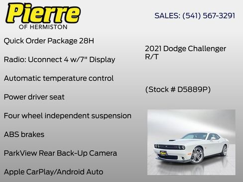 Used 2021 Dodge Challenger R/T RWD image 6