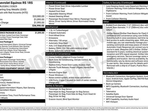 New 2027 Chevrolet Equinox RS w/ Convenience Package III FWD image 34