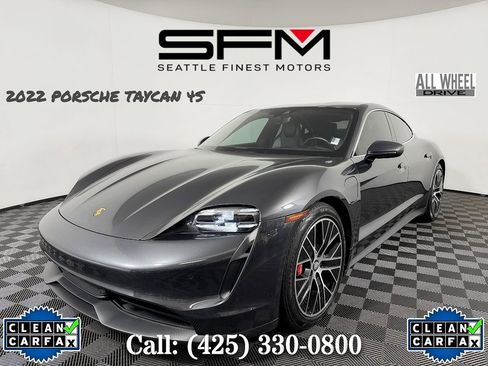 Used 2022 Porsche Taycan 4S AWD/4WD image 1