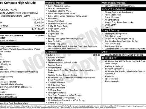 Used 2017 Jeep Compass High Altitude FWD image 2