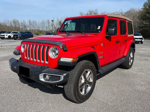 Used 2022 Jeep Wrangler Unlimited Sahara w/ LED Lighting Group image 1