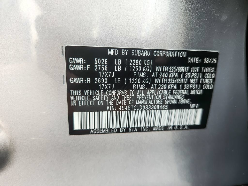 Certified 2025 Subaru Outback Wilderness AWD/4WD image 25