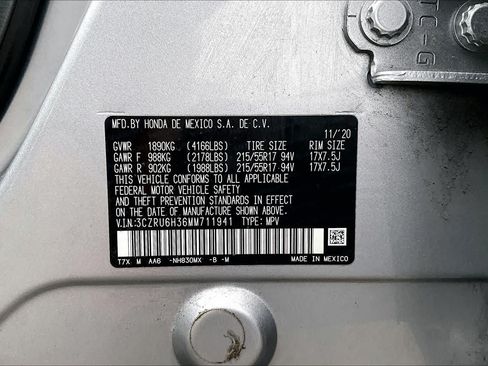 Used 2021 Honda HR-V LX image 50