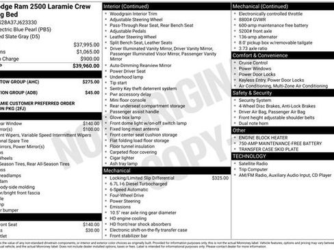Used 2007 Dodge Ram 2500 Truck Laramie w/ Trailer Tow Group AWD/4WD image 3