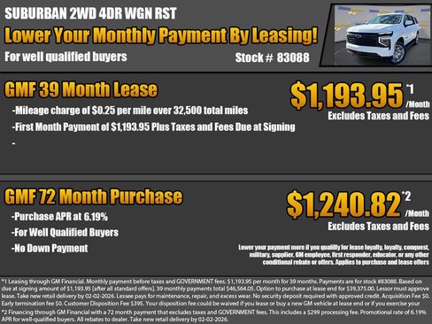 New 2026 Chevrolet Suburban RST image 2