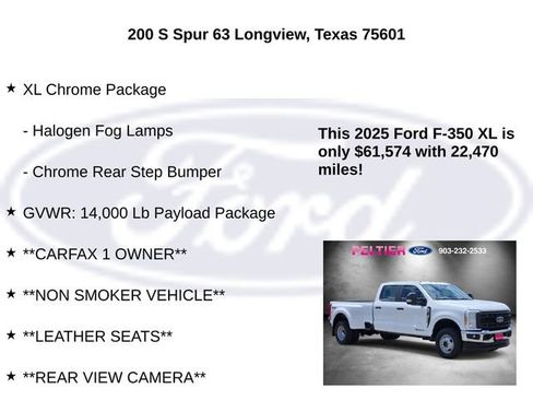Used 2025 Ford F350 XL w/ XL Chrome Package AWD/4WD image 10