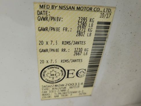 Used 2017 Nissan Murano Platinum image 53