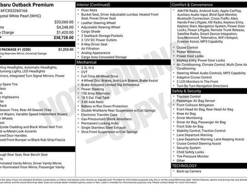 Used 2025 Subaru Outback Premium w/ Popular Package #1 image 18