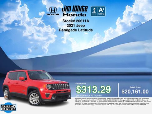 Used 2021 Jeep Renegade Latitude w/ Luxury Group I image 3