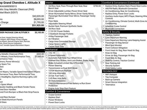 Used 2024 Jeep Grand Cherokee L Altitude image 9