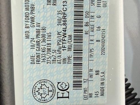 Used 2024 Ford F150 Tremor w/ Equipment Group 402A High image 53