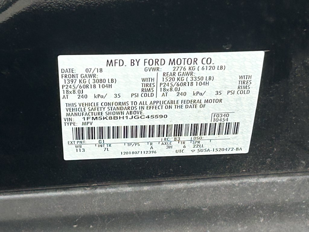 Used 2018 Ford Explorer 4WD w/ Class II Trailer Tow Package image 33