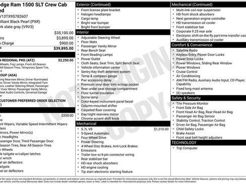 Used 2009 Dodge Ram 1500 Truck SLT w/ Big Horn Regional Pkg AWD/4WD image 7