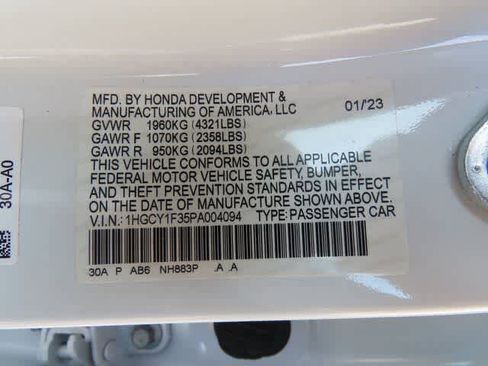 Certified 2023 Honda Accord EX image 25