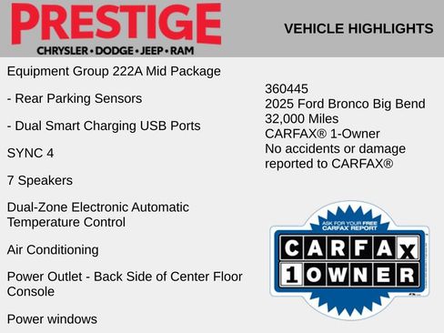 Used 2025 Ford Bronco Big Bend AWD/4WD image 4
