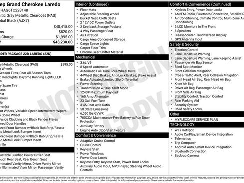 New 2026 Jeep Grand Cherokee Laredo AWD/4WD image 7