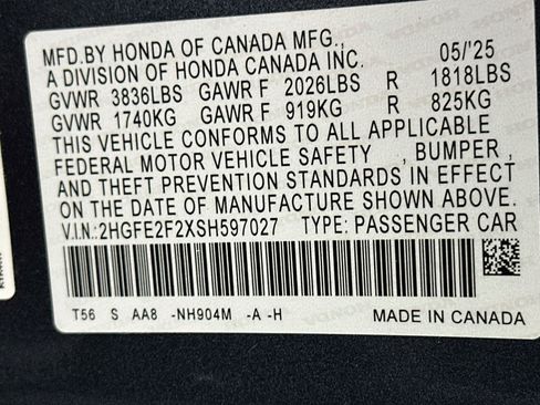 Used 2025 Honda Civic LX image 12