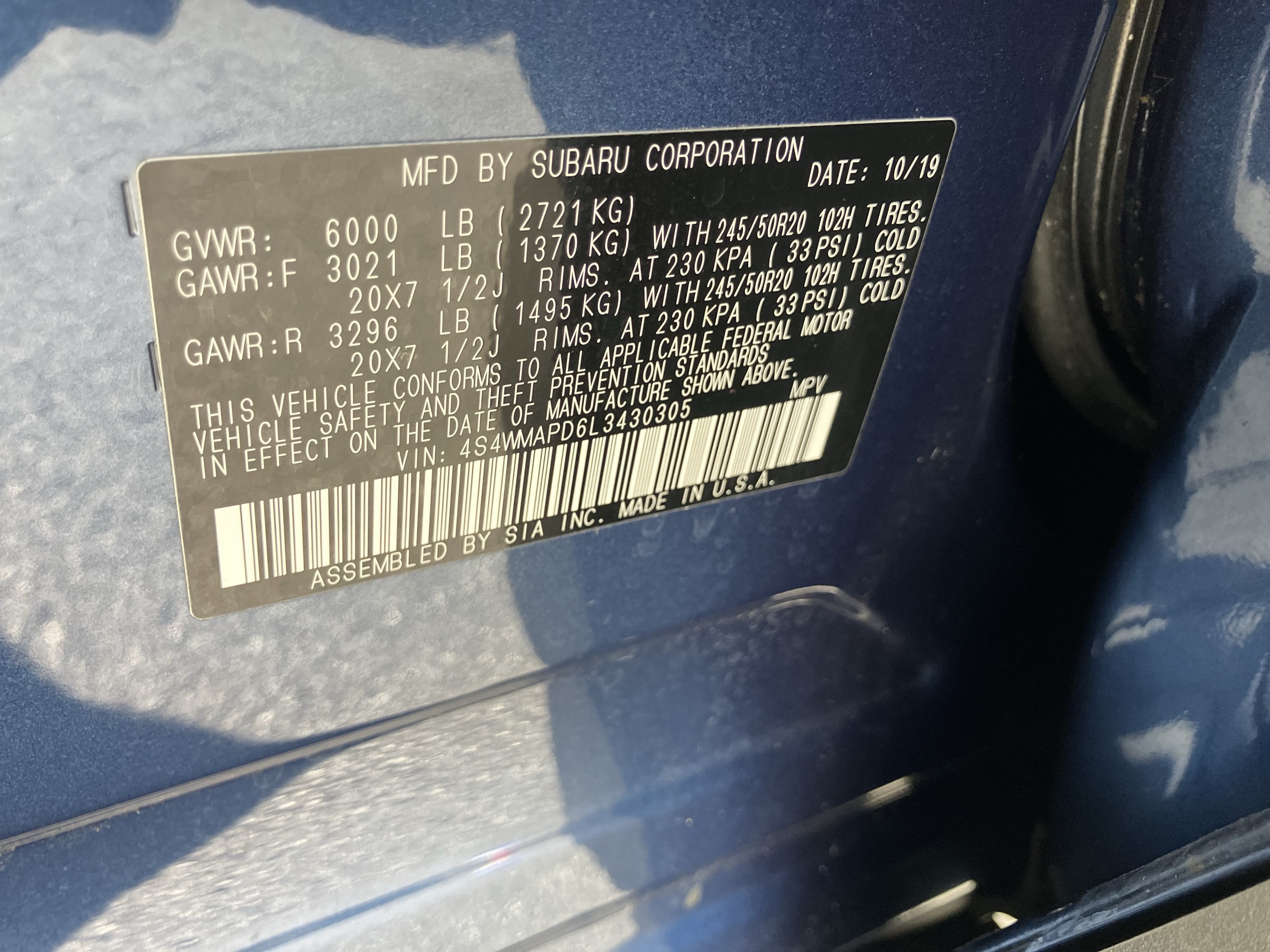 Used 2020 Subaru Ascent Limited w/ Technology Package AWD/4WD image 29