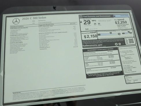 New 2026 Mercedes-Benz C 300 C 300 image 9