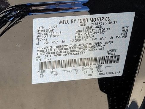 New 2026 Ford Maverick Lariat w/ Black Appearance Package image 12