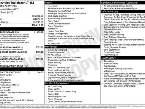 Used 2024 Chevrolet TrailBlazer LT w/ Convenience Package AWD/4WD image 32