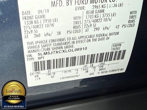 Used 2020 Lincoln Aviator Reserve w/ Equipment Group 202A AWD/4WD image 23